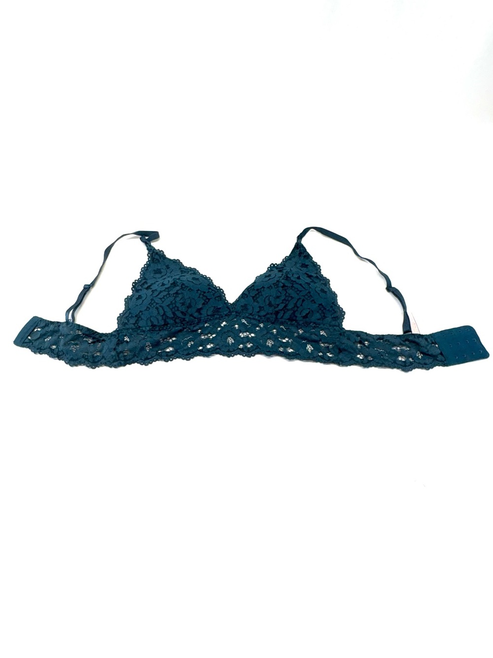 MOMANDA Lace Plunge Wireless Nursing Bralette Spruce Green 36B